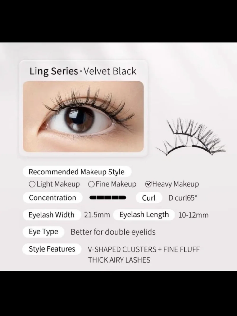 Wosado Magnetic Lashes (no18 Velvet Black)